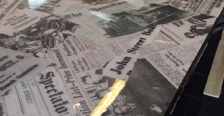 Reception Desk Artwork – Past Meets Present