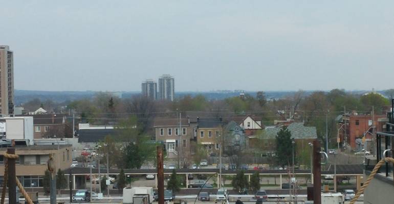 Our patio view towards the north
